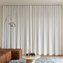 Custom Twilight Blockout S-Fold Single Panel Curtain & Track Set